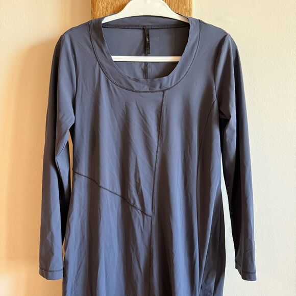 Porto San Francisco Long Sleeve Dress - Gray 1/Small - Picture 2 of 6